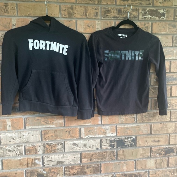 Fortnite Other - Black Fortnite Hoodie and Shirt Set - Boys Size 8 Medium